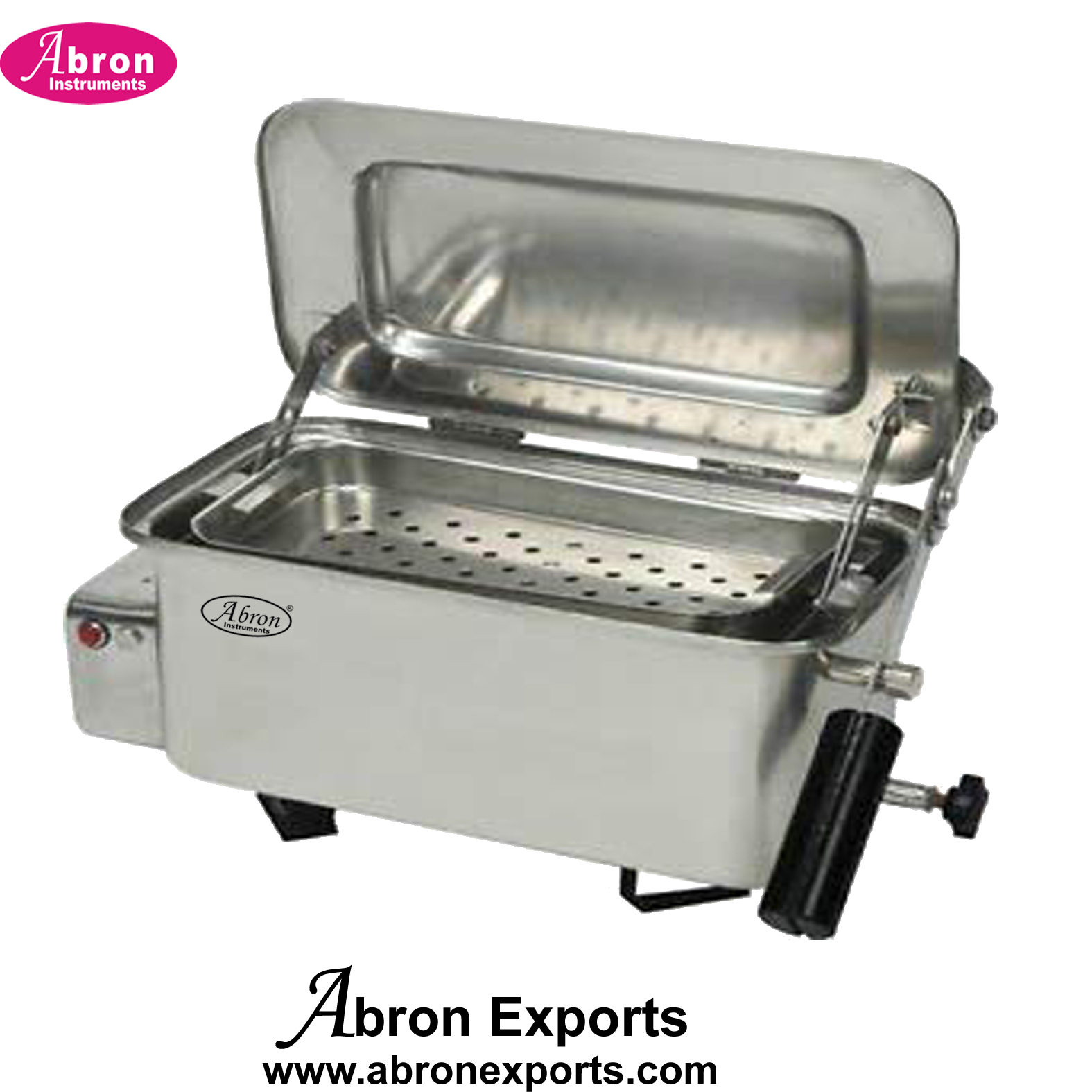 Surgical instruments sterilizer electric 18x6inch with automatic lifting tray system with handle Abron ABM-2325-ST18